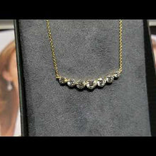 Load and play video in Gallery viewer, Lafonn 7 Symbols of Joy Gold Plated Simulated Diamond Necklace
