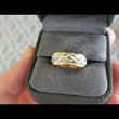 Load and play video in Gallery viewer, Artcarved &quot;Intrigue&quot; Crosshatch Wedding Band with Rolled Edges
