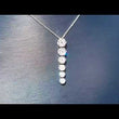 Load and play video in Gallery viewer, Simon G. Six Station Tapered Diamond Cluster Pendant
