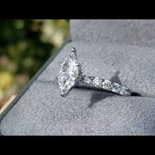 Load and play video in Gallery viewer, Ben Garelick Marquise Center Prong Set Diamond Engagement Ring
