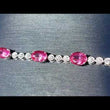 Load and play video in Gallery viewer, Simon G. Oval Cut Pink Spinel &amp; Diamond Bracelet
