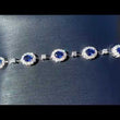 Load and play video in Gallery viewer, Simon G. Oval Cut Blue Sapphire &amp; Diamond Bracelet

