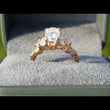 Load and play video in Gallery viewer, Artcarved Adeline Rose Gold Oval Cut Diamond Engagement Ring
