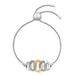 Load image into Gallery viewer, Judith Ripka Eternity Interlocking Link Friendship Bracelet with 18K Gold
