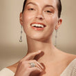 Load image into Gallery viewer, Judith Ripka Vienna Linear Stirrup Drop Earrings

