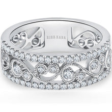 Load image into Gallery viewer, Kirk Kara &quot;Angelique&quot; Filigree Diamond Anniversary Ring
