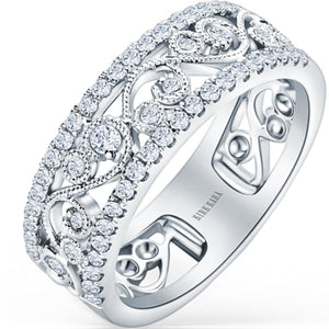 Kirk Kara "Angelique" Filigree Diamond Anniversary Ring