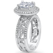 Load image into Gallery viewer, Kirk Kara &quot;Angelique&quot; Oval Halo Wide Scroll Work Diamond Engagement Ring
