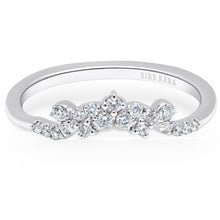 Load image into Gallery viewer, Kirk Kara &quot;Angelique&quot; Petite Scroll Curved Diamond Wedding Band
