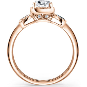 Kirk Kara "Angelique" Rose Cut Diamond Engagement Ring