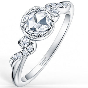 Kirk Kara "Angelique" Rose Cut Diamond Engagement Ring