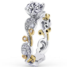 Load image into Gallery viewer, Kirk Kara &quot;Angelique&quot; Scroll Work Diamond Engagement Ring
