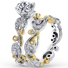 Load image into Gallery viewer, Kirk Kara &quot;Angelique&quot; Scroll Work Diamond Engagement Ring
