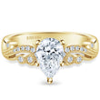 Load image into Gallery viewer, Kirk Kara &quot;Angelique&quot; Scroll Work Pear Cut Diamond Engagement Ring
