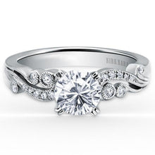 Load image into Gallery viewer, Kirk Kara White Gold &quot;Angelique&quot; Vintage Diamond Engagement Ring

