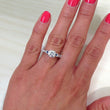 Load image into Gallery viewer, Kirk Kara &quot;Carmella&quot; Blue Sapphire Bezel Set Diamond Engagement Ring

