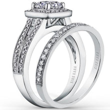 Load image into Gallery viewer, Kirk Kara &quot;Carmella&quot; Cushion Halo Diamond Engagement Ring
