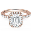 Load image into Gallery viewer, Kirk Kara &quot;Carmella&quot; Emerald Cut Halo Diamond Engagement Ring
