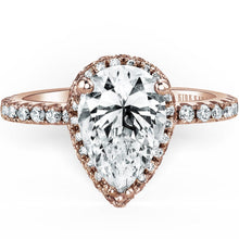 Load image into Gallery viewer, Kirk Kara &quot;Carmella&quot; Pear Cut Halo Diamond Engagement Ring
