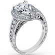 Load image into Gallery viewer, Kirk Kara &quot;Carmella&quot; Pear Shaped Halo Diamond Engagement Ring
