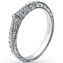 Load image into Gallery viewer, Kirk Kara &quot;Charlotte&quot; Diamond Wedding Band with Scroll Hand Engravings
