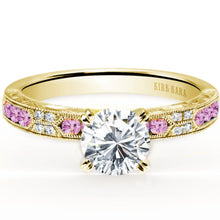 Load image into Gallery viewer, Kirk Kara &quot;Charlotte&quot; Pink Sapphire Diamond Engagement Ring
