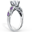 Load image into Gallery viewer, Kirk Kara Dahlia Marquise Cut Amethyst Diamond Engagement Ring
