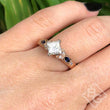 Load image into Gallery viewer, Kirk Kara &quot;Dahlia&quot; Marquise Cut Blue Sapphire Diamond Engagement Ring
