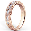 Load image into Gallery viewer, Kirk Kara Rose Gold &quot;Dahlia&quot; Marquise Cut Diamond Wedding Band Angled Side View
