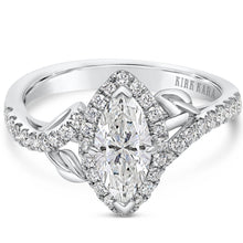 Load image into Gallery viewer, Kirk Kara &quot;Dahlia&quot; Marquise Cut Halo Diamond Engagement Ring
