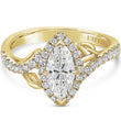 Load image into Gallery viewer, Kirk Kara &quot;Dahlia&quot; Marquise Cut Halo Diamond Engagement Ring
