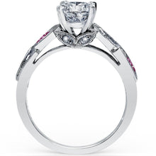 Load image into Gallery viewer, Kirk Kara &quot;Dahlia&quot; Marquise Cut Pink Sapphire Diamond Engagement Ring
