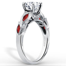 Load image into Gallery viewer, Kirk Kara Dahlia Marquise Cut Red Ruby Diamond Engagement Ring
