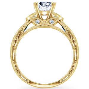 Kirk Kara "Dahlia" Marquise-Cut Vintage Amethyst Diamond Engagement Ring
