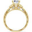 Load image into Gallery viewer, Kirk Kara Yellow Gold &quot;Dahlia&quot; Marquise Side Stone Diamond Engagement Ring Side View
