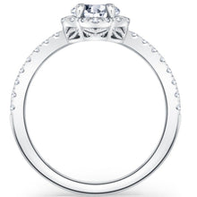 Load image into Gallery viewer, Kirk Kara &quot;Dahlia&quot; Oval Halo Diamond Engagement Ring
