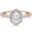 Load image into Gallery viewer, Kirk Kara &quot;Dahlia&quot; Oval Halo Diamond Engagement Ring
