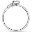 Load image into Gallery viewer, Kirk Kara White Gold &quot;Dahlia&quot; Petite Leaf Diamond Engagement Ring Side View

