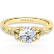 Load image into Gallery viewer, Kirk Kara &quot;Dahlia&quot; Petite Textured Leaf Diamond Engagement Ring
