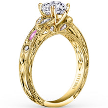 Load image into Gallery viewer, Kirk Kara &quot;Dahlia&quot; Pink Sapphire Marquise Cut Diamond Engagement Ring
