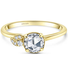 Load image into Gallery viewer, Kirk Kara &quot;Dahlia&quot; Rose Cut Leaf Diamond Engagement Ring
