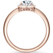 Load image into Gallery viewer, Kirk Kara &quot;Dahlia&quot; Rose Cut Soft Petal Halo Diamond Engagement Ring
