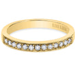 Load image into Gallery viewer, Kirk Kara Yellow Gold &quot;Lori&quot; Diamond Wedding Band Front View
