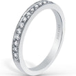 Load image into Gallery viewer, Kirk Kara  White Gold &quot;Lori&quot; Diamond Wedding Band Angled Side View
