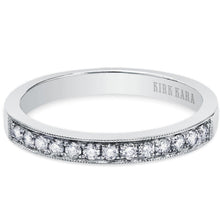Load image into Gallery viewer, Kirk Kara White Gold &quot;Lori&quot; Diamond Wedding Band Front View
