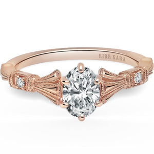 Kirk Kara "Lori" Oval Cut Diamond Engagement Ring