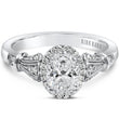 Load image into Gallery viewer, Kirk Kara &quot;Lori&quot; Oval Cut Halo Diamond Engagement Ring
