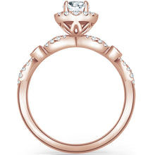 Load image into Gallery viewer, Kirk Kara &quot;Lori&quot; Oval Cut Hidden Halo Diamond Engagement Ring
