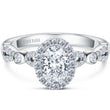 Load image into Gallery viewer, Kirk Kara &quot;Lori&quot; Oval Cut Hidden Halo Diamond Engagement Ring
