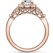Load image into Gallery viewer, Kirk Kara &quot;Lori&quot; Round Cut Diamond Halo Engagement Ring
